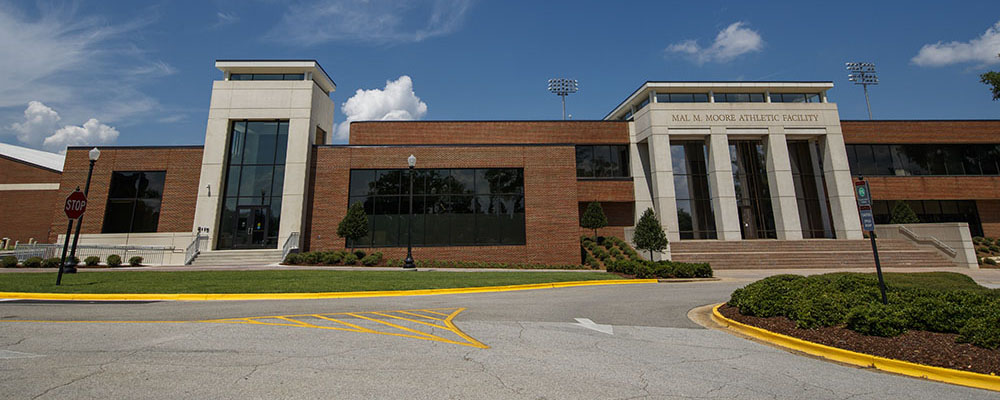 Exterior of Mal M. Moore Athletic Facility